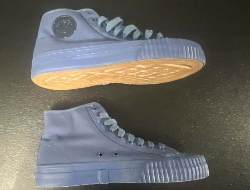 PF Flyers Center Hi Canvas High Top Sneakers Light Blue - Picture 4 of 8